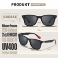 thumbnail image 2 of Gafas de sol polarizadas cuadradas para ciclismo con protección UV400, 2 of 4
