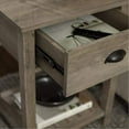 thumbnail image 4 of Walker Edison 18" Country Single Drawer Side Table - Grey Wash, 4 of 4