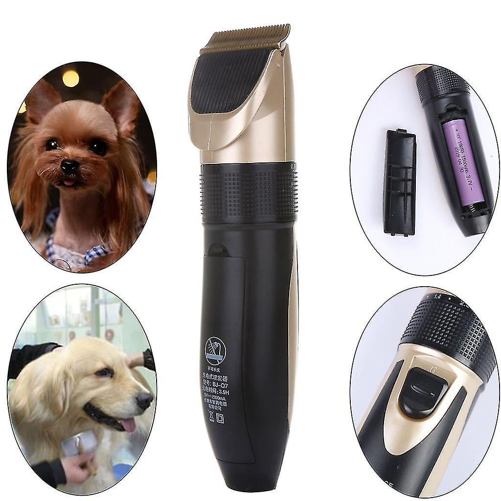 Professional Animal Hair Trimmer Dogs Cat Battery Ceramic Clipper