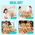 thumbnail image 6 of LotFancy 5 Pack 10 in Bulk Shaggy Plush Bear, Teddy Bear Stuffed Animal, Gifts for Kids, Girls, Boys, 6 of 7