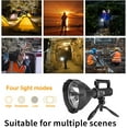 thumbnail image 2 of LINLIN LED Handheld Flashlight Rechargeable LED Spotlight Super Bright Work Light with 4 Modes IPX6 Waterproof Searchlight with Tripod and USB Output for Fishing,Hunting,Camping, 2 of 9