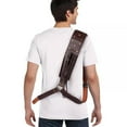 thumbnail image 2 of Leatherlike Backstrap Sword Holder Adult Costume Accessory | Lace Up, 2 of 2
