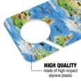 thumbnail image 2 of Animals of the World Continents Atlas Globe Pattern Plastic Door Knob Hanger Sign, 2 of 7