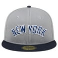 thumbnail image 2 of Men's New Era Gray New York Yankees Pivot Mesh 59FIFTY Fitted Hat, 2 of 6