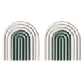 thumbnail image 1 of Posavasos de silicona extraíbles con forma de arcoíris, alfombrilla antideslizante para tazas, resistente al calor, 1 of 5