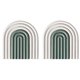 thumbnail image 1 of Posavasos de silicona extraíbles con forma de arcoíris, alfombrilla antideslizante para tazas, resistente al calor, 1 of 5