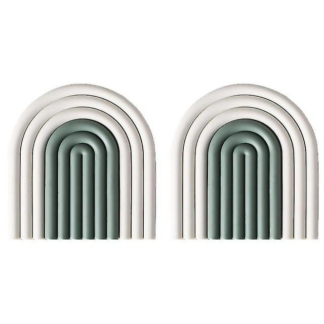 Posavasos de silicona extraíbles con forma de arcoíris, alfombrilla antideslizante para tazas, resistente al calor