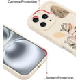 thumbnail image 4 of Compatible with iPhone 12 Pro Max Case, Cute Morandi Floral Flower Pattern Soft Silicone Gel Rubber Case, Edge Lips Strengthen Shockproof Cover for Girly Women - Beige White, 4 of 11