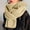 Beige, variant on Scarf For Women Women's Solid Color Knitted Wool Scarf - Warm, Soft & Classic for Cold Weather,Black,One Size