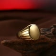thumbnail image 4 of QQTDFG Stainless Steel Yellow Gold Platinum Black Gun Plated Mens Plain Band Ring B554 -Gold-7, 4 of 7