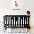 thumbnail image 3 of Delta Children Hendrix 4-in-1 Convertible Crib, Greenguard Gold Certified, Bianca White with Melted Bronze, 3 of 8