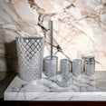thumbnail image 2 of Daniel's Geneva Collection 6-Piece Chrome Silver Metallic Moroccan Shatter Bathroom Accessory Set, 2 of 2