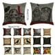 thumbnail image 4 of Wosthever Funda de almohada decorativa, decoración de Halloween, funda de almohada acogedora con patrón de calabaza, funda de cojín cuadrada para sofá, Decoración del hogar tres SXYM42 Wosthever HA060851-03B, 4 of 6