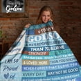 thumbnail image 2 of LHSHID Godson Gifts from Godmother/Godfather Birthday Gifts for Godson Blanket Christian Gifts for Godson from Godparents to My Godson Gift Ideas for Graduation 60"x80", 2 of 7