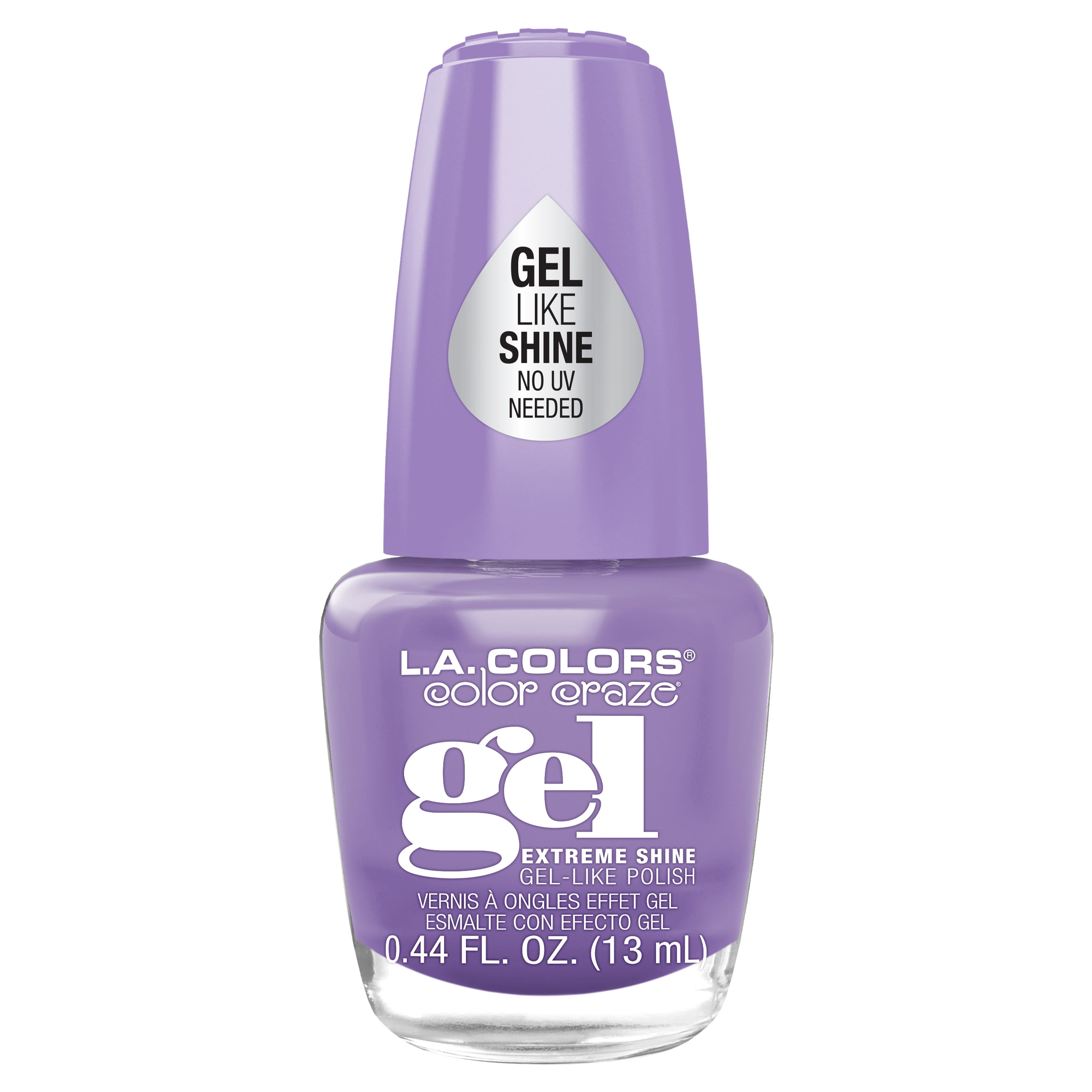 (4 pack) L.A. COLORS Gel Like Shine Nail Polish, Melody, 0.44 fl oz