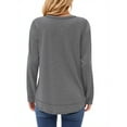 thumbnail image 4 of Fantaslook Womens Fall Tops Long Sleeve Shirts Casual Tunic Top Basic T Shirts Tees, 4 of 8
