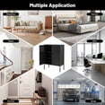 thumbnail image 7 of 2 Door Metal Accent Cabinet, 47" H Metal Locker Accent Storage Cabinet, Sideboard Cabinet with Adjustable Shelves, Black, 7 of 7