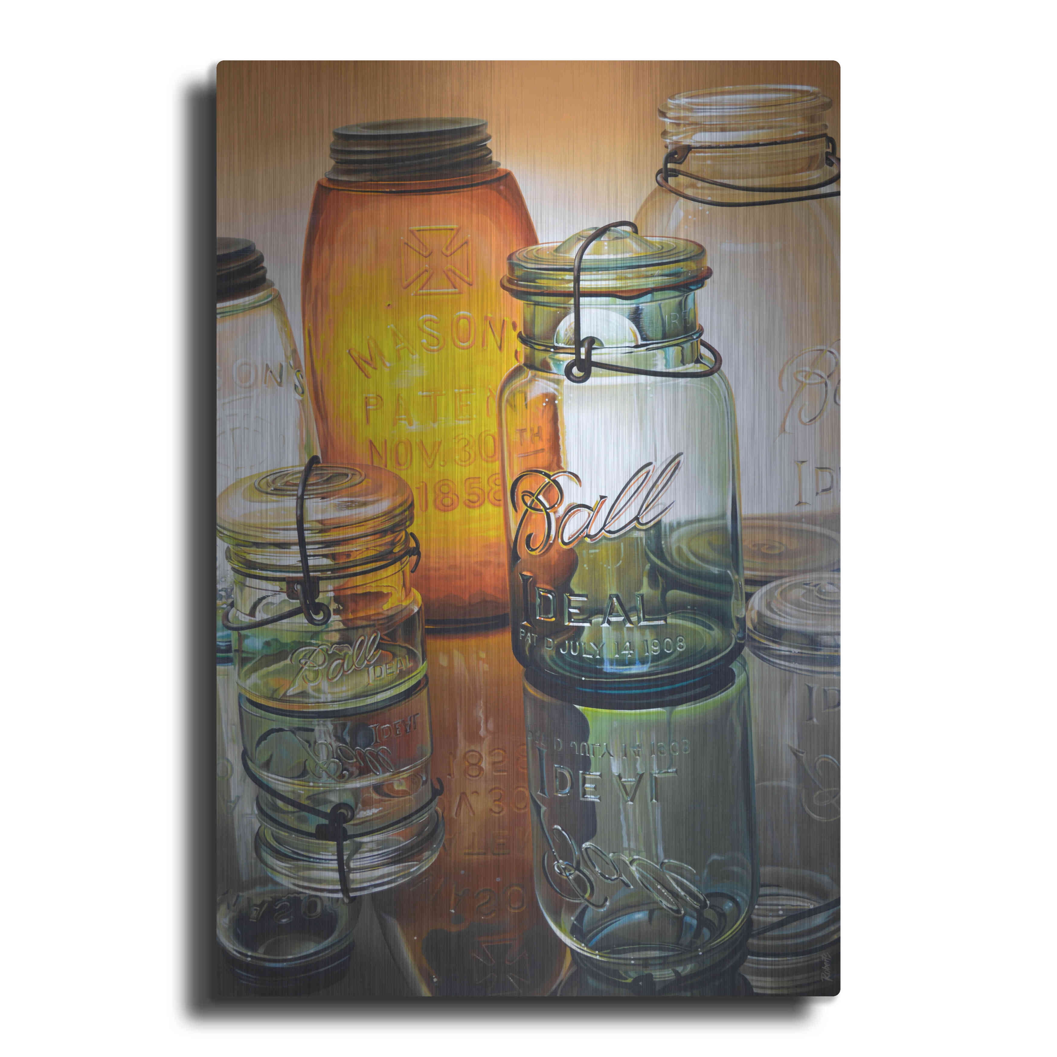 Luxe Metal Art 'Reflections Of The Past' by Ed Roberts, 12