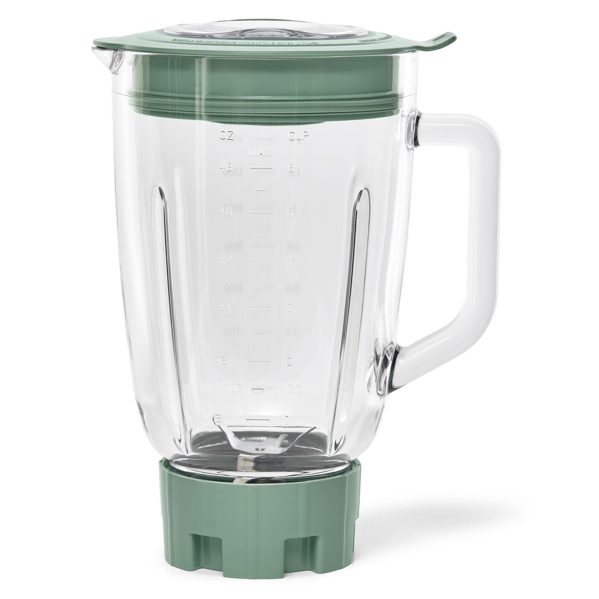 Mainstays Glass Jar 5 Speed Blender with 6-Cup Jar (48Oz) Capacity, Sage Green, New