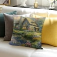 thumbnail image 3 of FCXZI Farmhouse Decor Flowers Square Cushion Cover for Sofa Couch 24x24in, 3 of 5