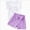 B80-Girls' Set-Purple, variant on 2-3 Years Toddler Cute Toddler Baby Girls Clothes Set Long Sleeve T-Shirt and Pants Kids 2pcs Outfits Short Sleeve Shorts Two Piece Set