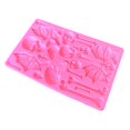 thumbnail image 1 of Molde para hornear DIY de silicona de Halloween, moldes para muffins perfectos para hacer dulces de pudín, rosa Feliz Sencillez, 1 of 5