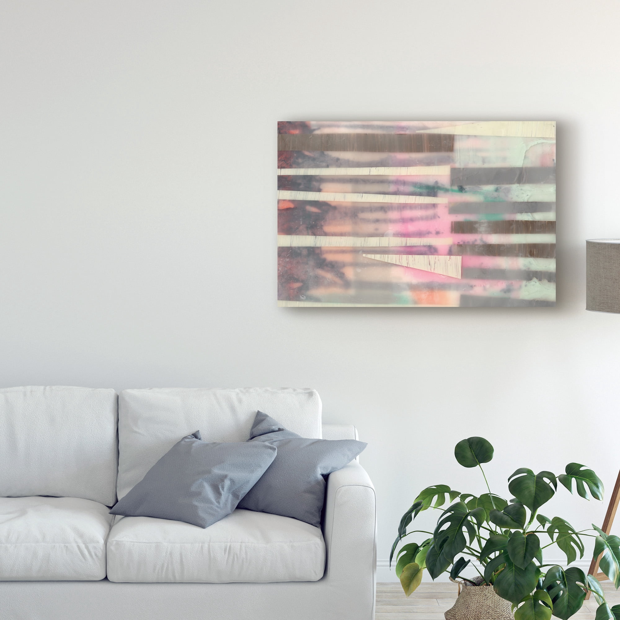 Trademark Fine Art 'Lines And Layers II' Canvas Art by Jennifer Goldberger