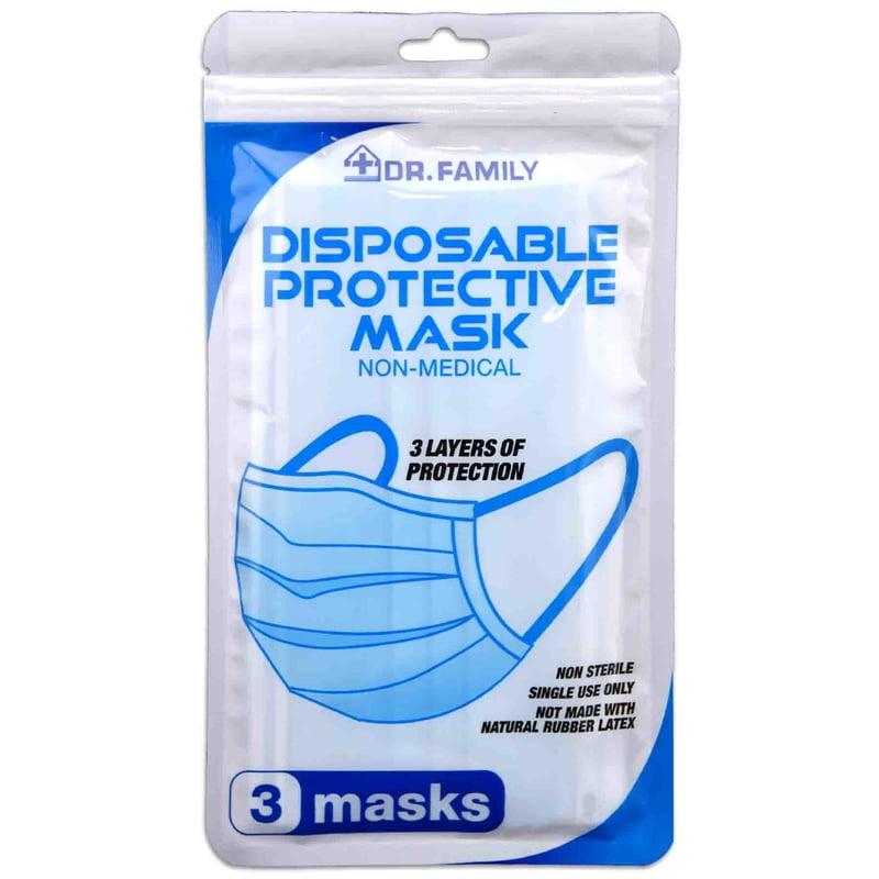 Shawshank LEDz Disposable Face Mask 3 pk