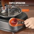 thumbnail image 4 of KFFKFF Gyro Grill Appliance, Upright Poultry Cooker for Countertop, Electrically Powered Stainless Steel Roaster, Doner Kebab Equipment, Ideal for Domestic and Commercial Kitchen Gatherings, 4 of 9