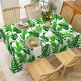 thumbnail image 5 of MIZHONA Rustic Crushed Flower Tablecloth Rectangle,Red and Green Table Cloth for Kitchen Dinner Decor,54"x72", 5 of 5
