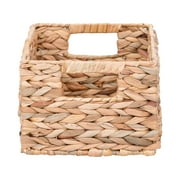 Better Homes & Gardens 3-Piece Natural Woven Water Hyacinth Decorative Storage Basket Set, 16 in x 7 in x 6 in