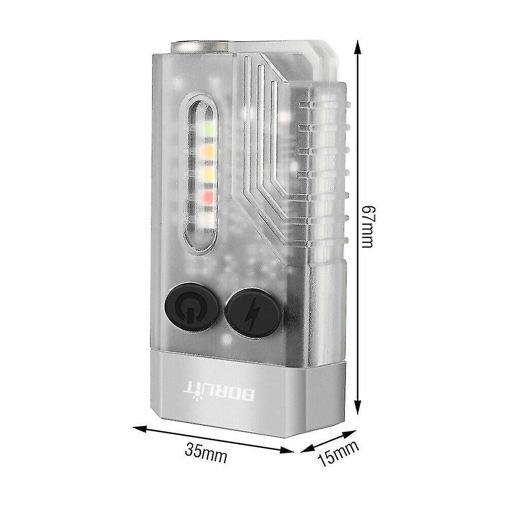 Boruit V10 Conduit Porte-Clés Edc Lampe de Travail Torche Magnétique Rechargeable Usb-G