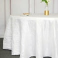 thumbnail image 5 of BalsaCircle 120" White Accordion Crinkle Taffeta Round Tablecloth Decoration, 5 of 8