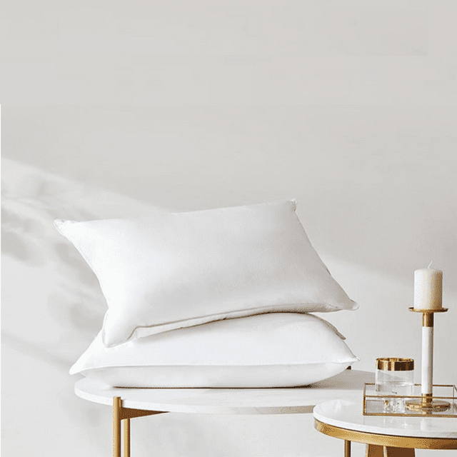 Highland Feather 750 Fill Power Hungarian White Goose Down Pillow 500TC Pure Cotton Casing MOSTAR Soft and Comfy Support, Soft, King Size, 20 oz, One Pillow