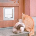 thumbnail image 5 of Puerta para Gatos Fácil de Instalar, 4 Opciones de Bloqueo Manual, Buen Sellado y Puerta para Gatos Sólida Puerta Interior Puerta para Gatos para Perros/Gatos Pequeños, 5 of 5