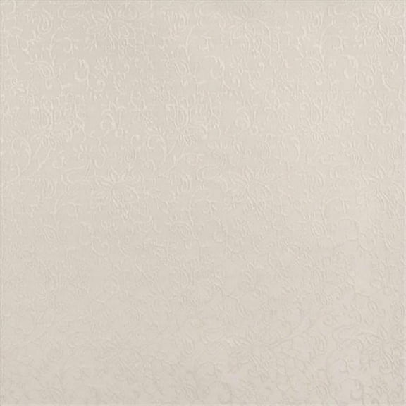 Designer Fabrics B602 54 in. Wide Off White, Contemporary Floral Jacquard Woven Upholstery Fabric