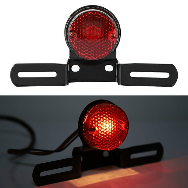 Tebru 12V Motorcycle Modified LED Brake Tail Light Rear Lamp Waterproof