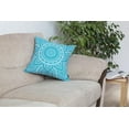 thumbnail image 6 of TreeWool (Pack of 2) Mandala Accent Cotton Decorative Square Throw Pillow Covers (20" x 20", Turquoise), 6 of 6