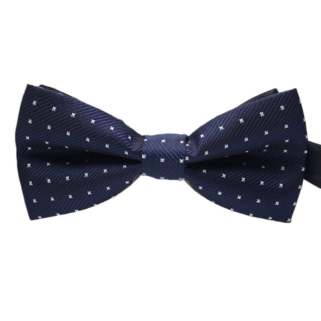 Baohd Men Colorful Pattern Formal Necktie Adult Male Business Meeting Wedding Polyester Yarn Bowtie