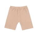 thumbnail image 5 of Girls High Waist Bike Shorts, Knee-Length Tight Leggings for Kids, Quick-Dry Workout Shorts and Seamless Cycling Shorts, Athletic Wear for Yoga and Gym, Age 5-13 Years Khaki 150, 5 of 9