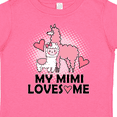 thumbnail image 4 of Inktastic My Mimi Loves Me Llama Girls Toddler T-Shirt, 4 of 5
