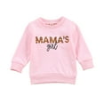 thumbnail image 1 of Seyurigaoka Seyurigaoka Infant Baby Girl Pullover Long Sleeve Tops Spring Autumn Letter Mama Tops, 1 of 3