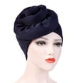 thumbnail image 2 of Ludlz Women Muslim Hijab Big Flower Turban Cancer Chemo Hat Bonnet Headbands Hair Loss Wrap Cap, 2 of 3