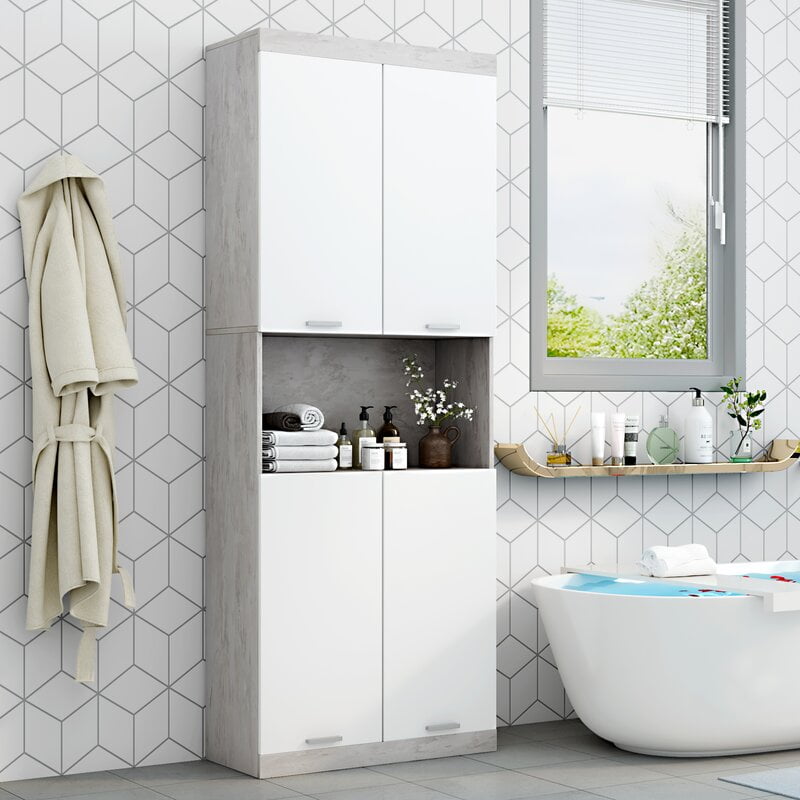 Details about   vidaXL Bathroom Mirror Cabinet Sonoma Oak 24.6"x8.1"x25.2" Chipboard 