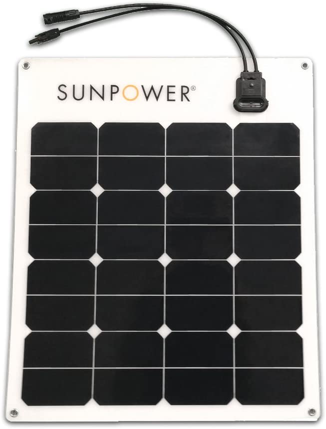 SunPower 50 Watt Flexible Monocrystalline High Efficiency Solar Panel