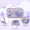 thumbnail image 3 of Fintie Kids Camera Case Compatible with ESOXOFFORE, MINIBEAR, Dylanto, WEEFUN and More Instant Camera for Kids Digital Video Cameras, Hard Carrying Bag with Inner Pocket, Lilac Marble, 3 of 7
