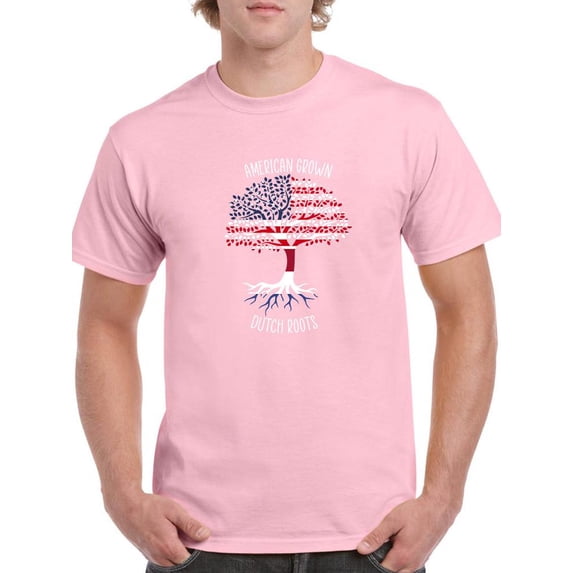 American Grown Dutch Roots T-Shirt Men -Smartprints Designs, Male 3X-Large