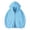 Hoodie Sky Blue, variant on Mens Jacket Hoodie Fall Casual Solid Color Long Sleeve Zip Up with Pocket Fashion Streetwear Top Dad Gifts