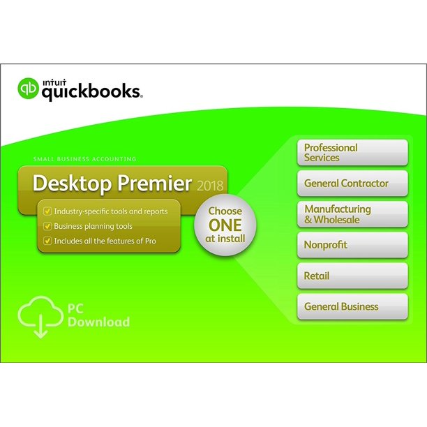 QuickBooks Desktop Premier 2018 1-User - Walmart.com