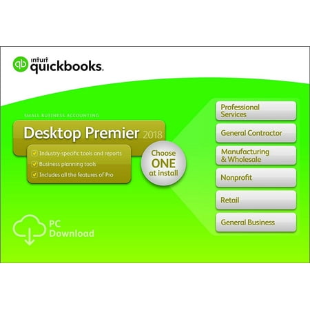 QuickBooks Desktop Premier 2018 1-User (Quickbooks Premier Best Price)